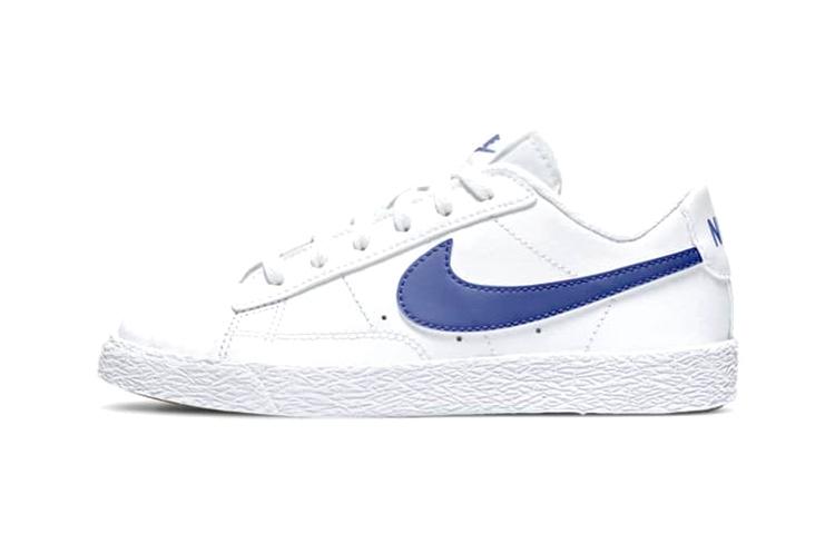 Nike Blazer Leather Low top Kids Skateboarding Shoes White Blue Children Aged 3 7 Years Old CZ7579-100 29.5
Nike Blazer Leather Low top Kids Skateboarding Shoes White Blue Children Aged 3 7 Years Old CZ7579-100 29.5