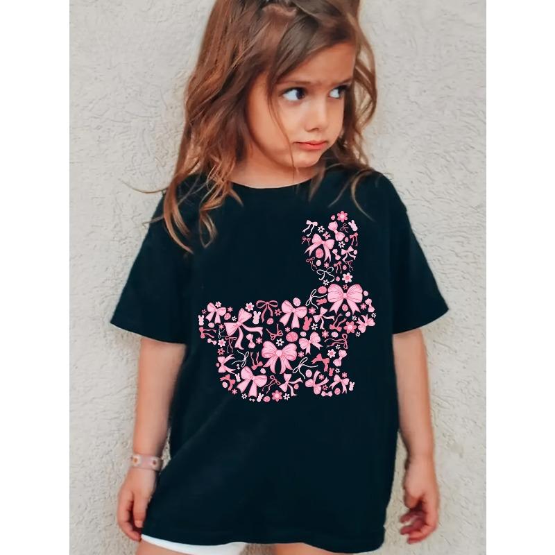 European Size Girls Round-neck Short-sleeved T-shirt with Creative Rabbit Pattern Print 98cm чёрный
European Size Girls Round-neck Short-sleeved T-shirt with Creative Rabbit Pattern Print 98cm чёрный