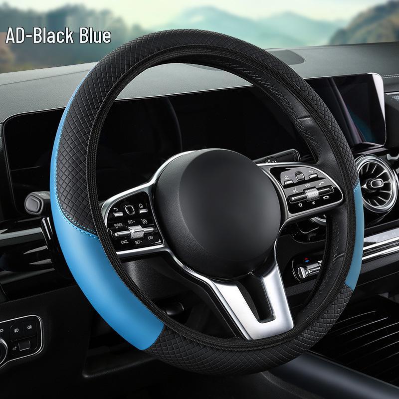 Универсальный чехол на руль из углеродного волокна: Нескользящая, Дышащая Кожа, Использование в Четыре Сезона, Без Внутреннего Кольца 38cm