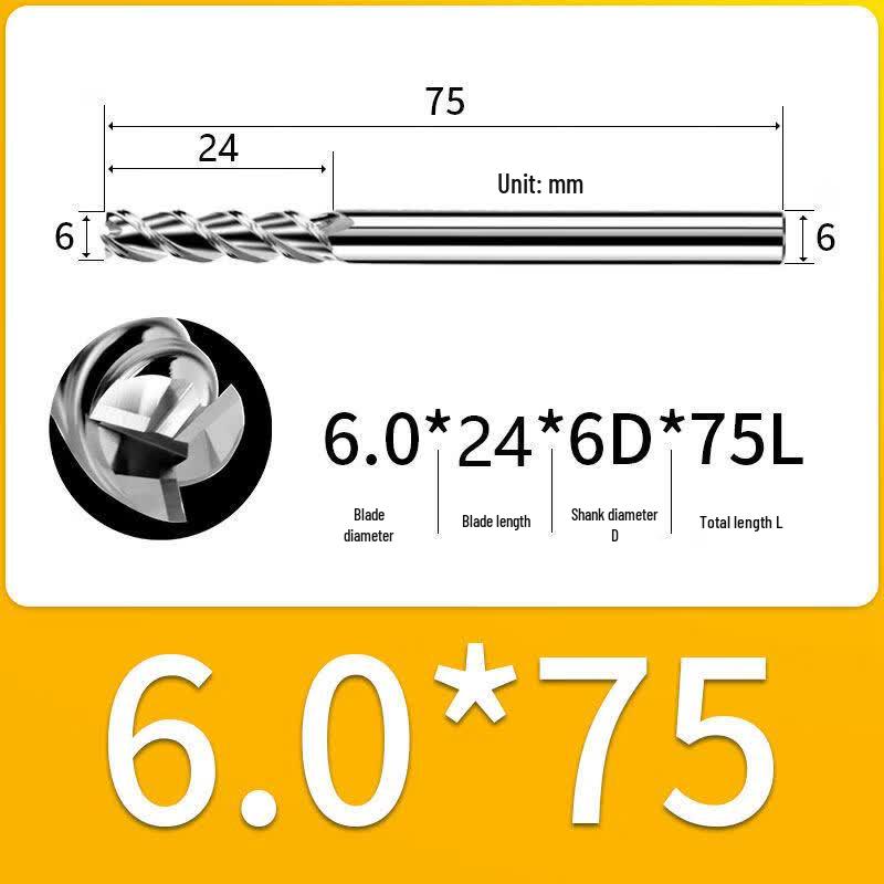 Jundingying 55-Degree High-Gloss Aluminum End Mill
Jundingying 55-Degree High-Gloss Aluminum End Mill