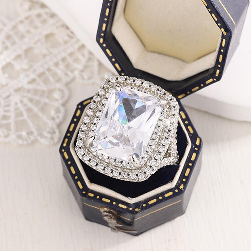 925 Silver New Fashion Square Flashing Ring with Geometric Luxury Inlaid AAA Cubic Zirconia Wedding Accessories Women s Jewelry 11
925 Silver New Fashion Square Flashing Ring with Geometric Luxury Inlaid AAA Cubic Zirconia Wedding Accessories Women s Jewelry 11
