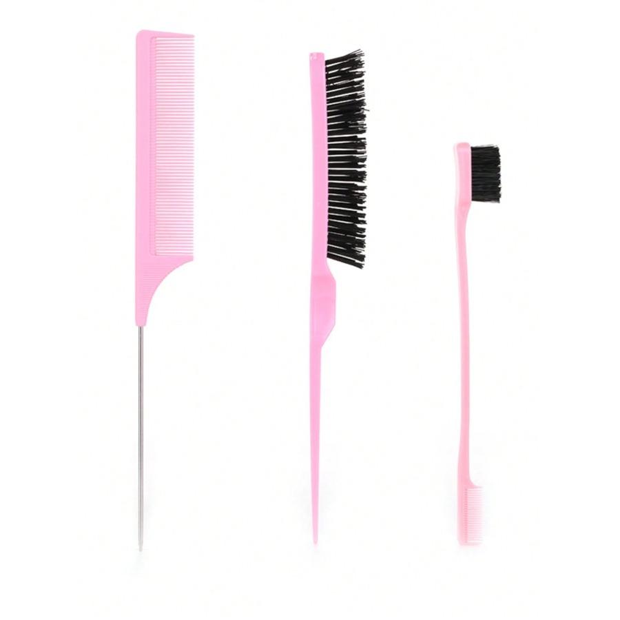 3pcs/Set Brushing And Combing Tools For Hair Styling Including Dyeing Brush, Rat Tail Comb, And Eyebrow Brush,Pink Accessories розовый
3pcs/Set Brushing And Combing Tools For Hair Styling Including Dyeing Brush, Rat Tail Comb, And Eyebrow Brush,Pink Accessories розовый