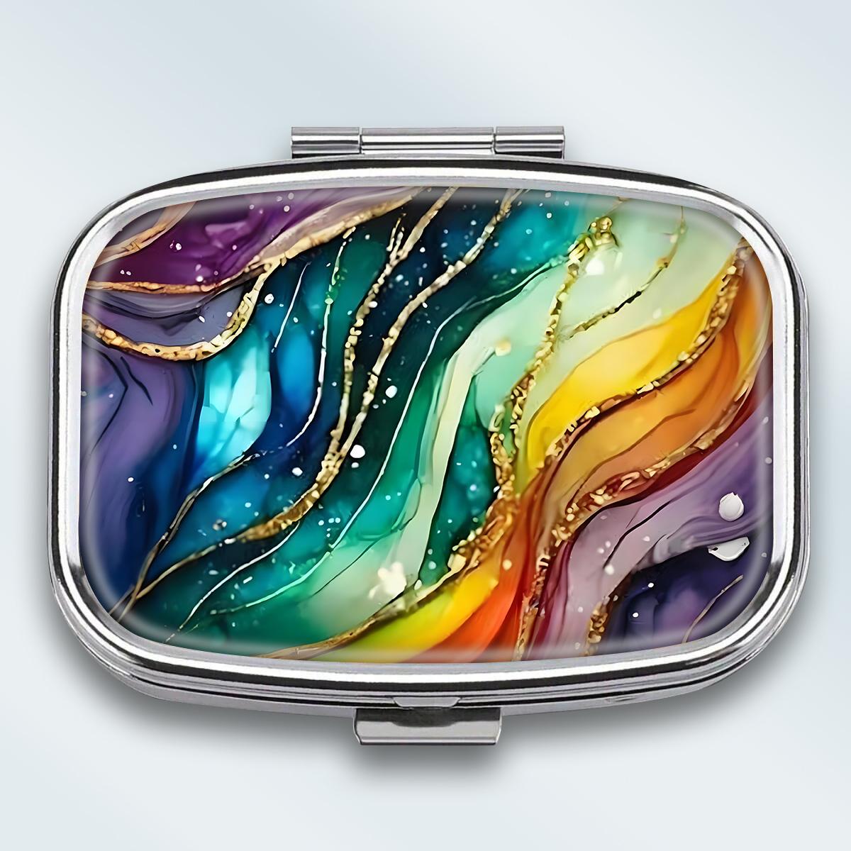Portable Pill Box with 2 Compartments, Mini Metal Medicine Organizer Case, Cute Printed Pill Container for Vitamins, Pills, Jewelry, Travel, Daily Use різнокольоровий
Portable Pill Box with 2 Compartments, Mini Metal Medicine Organizer Case, Cute Printed Pill Container for Vitamins, Pills, Jewelry, Travel, Daily Use різнокольоровий