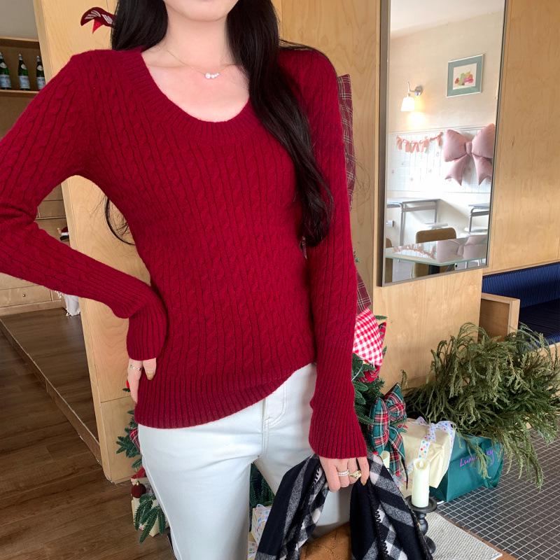 2026 Women s Red V-neck Sweater: Winter Slim-fit Knit Top for New Year Small червоний
2026 Women s Red V-neck Sweater: Winter Slim-fit Knit Top for New Year Small червоний