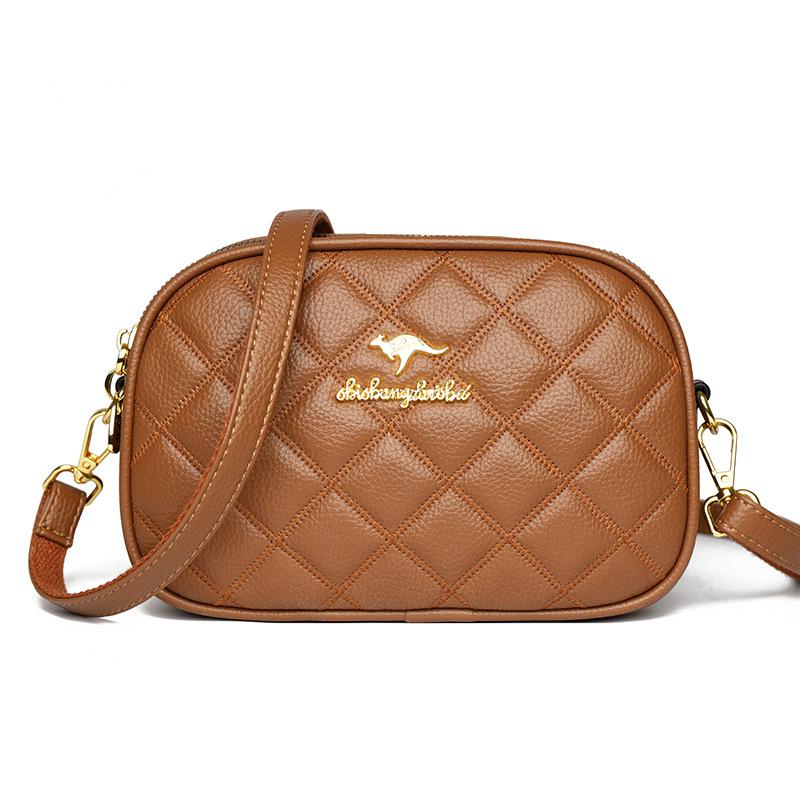 Women s bag Street trend Crossbody shoulder bag Fashion rhombus embroidered thread Women s small square bag світло-коричневого кольору
Women s bag Street trend Crossbody shoulder bag Fashion rhombus embroidered thread Women s small square bag світло-коричневого кольору