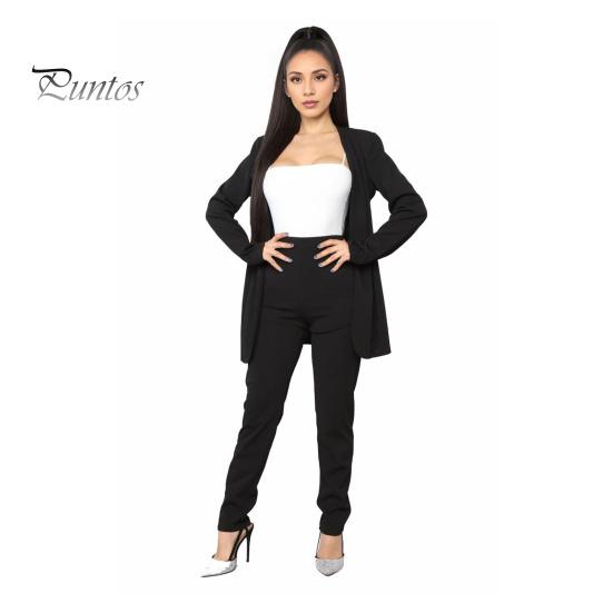 2 шт./комплект женский деловой пиджак брюки комплект длинный рукав облегающий кардиган с лацканами средней длины куртка брюки с высокой талией формальный деловой наряд для поездок на работу M чёрный
2 шт./комплект женский деловой пиджак брюки комплект длинный рукав облегающий кардиган с лацканами средней длины куртка брюки с высокой талией формальный деловой наряд для поездок на работу M чёрный