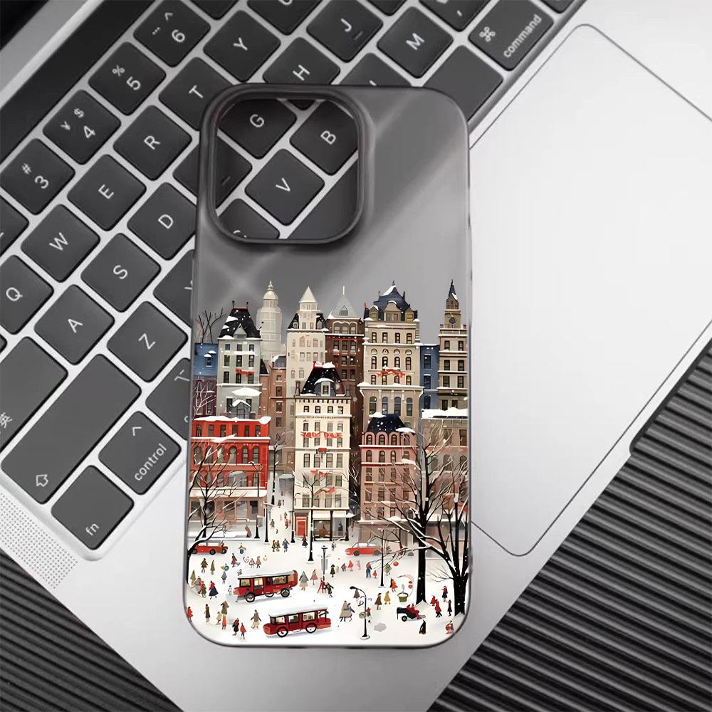 Vintage Winter City Print Phone Case Clear TPU for iPhone 17 16 15/14/13 12 11 X XS Shockproof Protective Cover Pattern Shell iPhone X чорний
Vintage Winter City Print Phone Case Clear TPU for iPhone 17 16 15/14/13 12 11 X XS Shockproof Protective Cover Pattern Shell iPhone X чорний