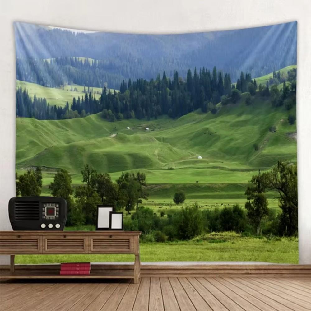 VIKAMA Rustic Landscape Tapestry Green Mountain Natural Scenery Bedroom Living Room Decor Nordic Style Home Furnishings 74x94cm(29x37in)
VIKAMA Rustic Landscape Tapestry Green Mountain Natural Scenery Bedroom Living Room Decor Nordic Style Home Furnishings 74x94cm(29x37in)