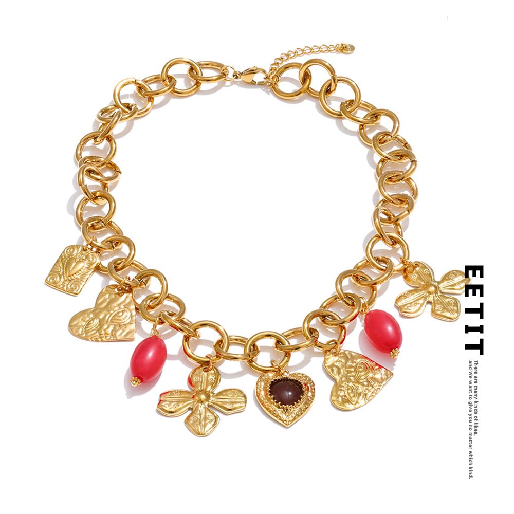 Eetit Stainless Steel Acrylic Metal Flower Heart Pendant Charms Necklace Waterproof Statement Fashion Waterproof Jewelry New
Eetit Stainless Steel Acrylic Metal Flower Heart Pendant Charms Necklace Waterproof Statement Fashion Waterproof Jewelry New