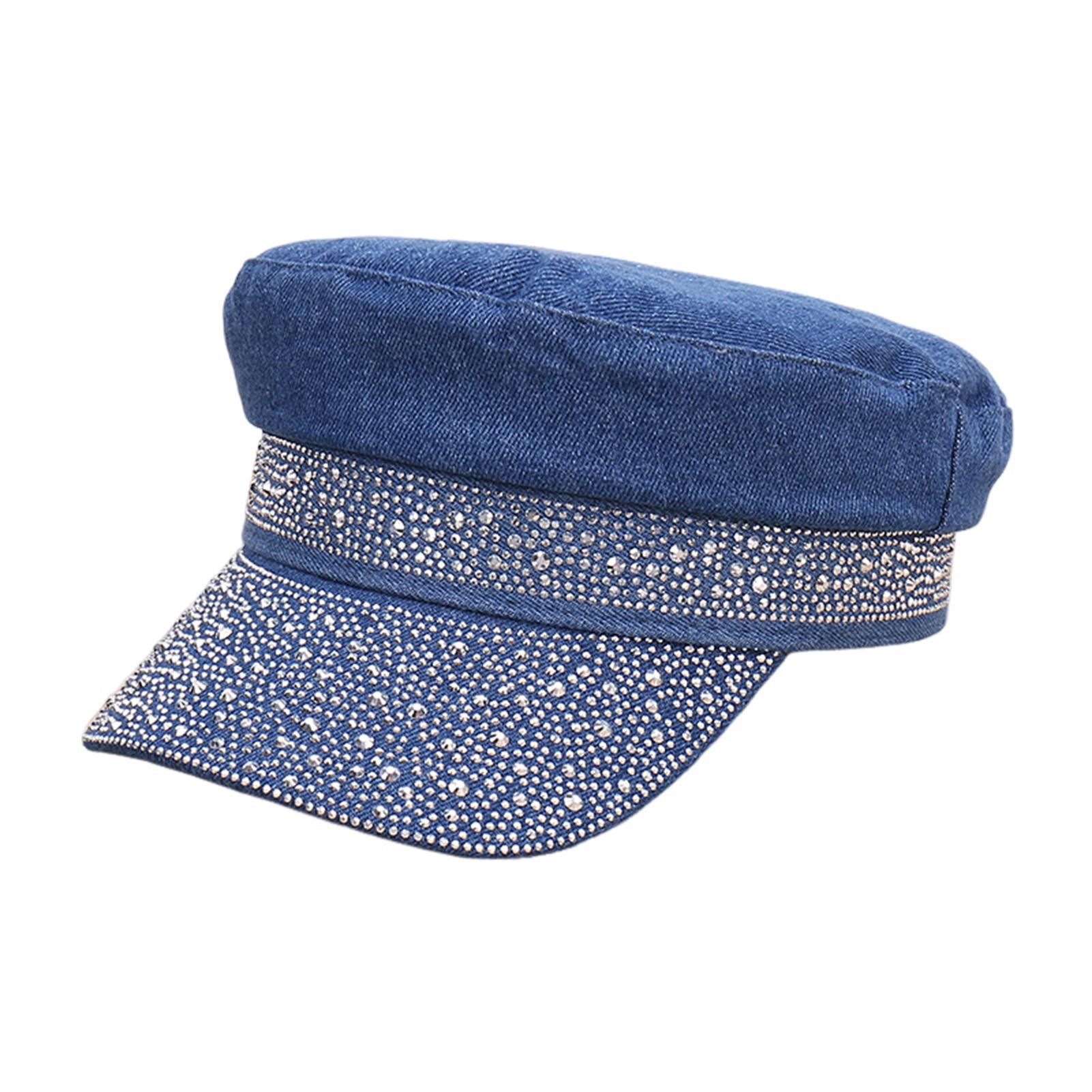 Женская бейсболка с плоским верхом, украшенная блестящими стразами, модная солнцезащитная шляпа для женщин, уличная повседневная шляпа в стиле берета, один размер
Женская бейсболка с плоским верхом, украшенная блестящими стразами, модная солнцезащитная шляпа для женщин, уличная повседневная шляпа в стиле берета, один размер