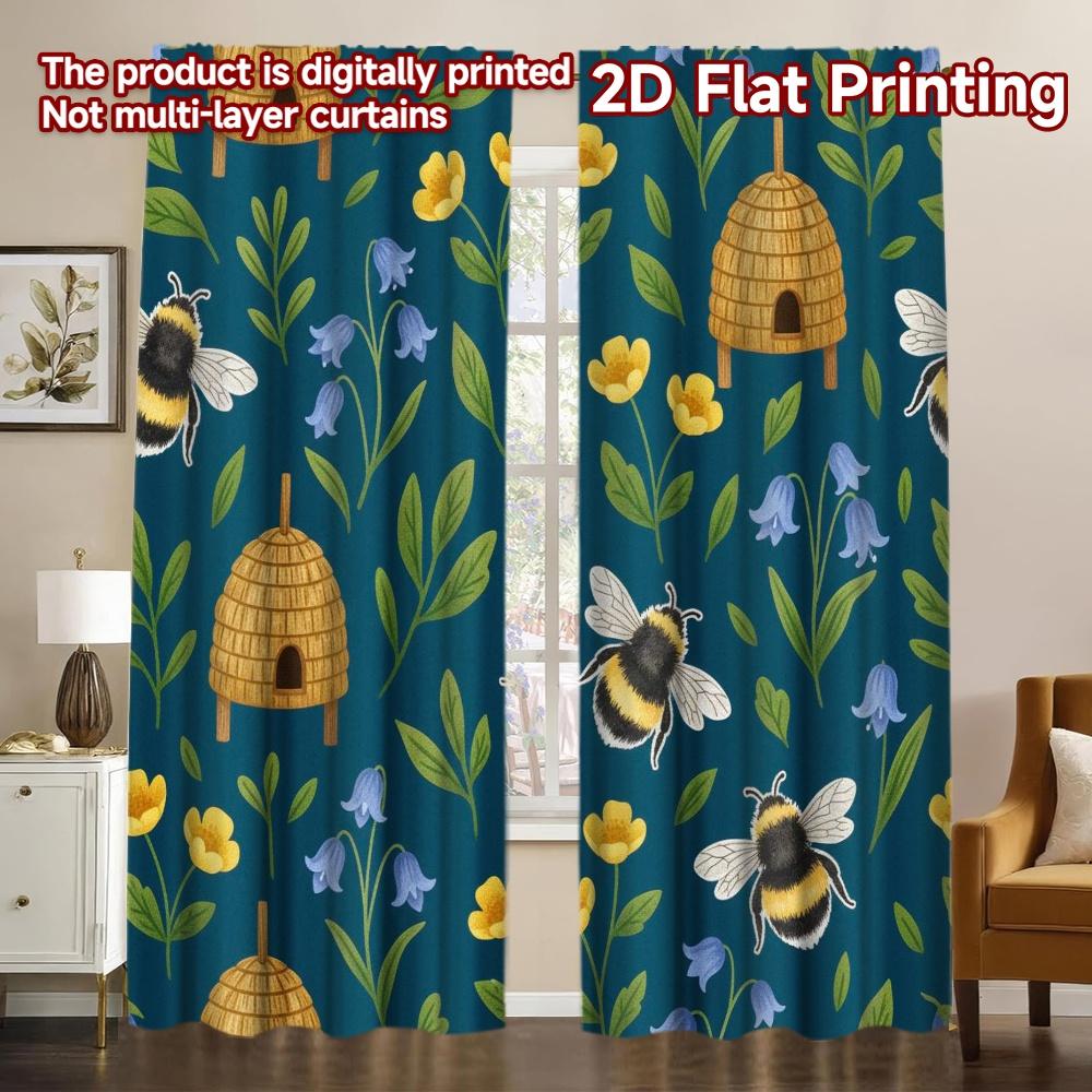 Set Of 2 Flat Printing Party Holid Curtain Easter Bunny Bubbles Polyester Without Electricity Versatile Outdoor Home W100*H70(CM)-Rod Pocket&2PCS
Set Of 2 Flat Printing Party Holid Curtain Easter Bunny Bubbles Polyester Without Electricity Versatile Outdoor Home W100*H70(CM)-Rod Pocket&2PCS