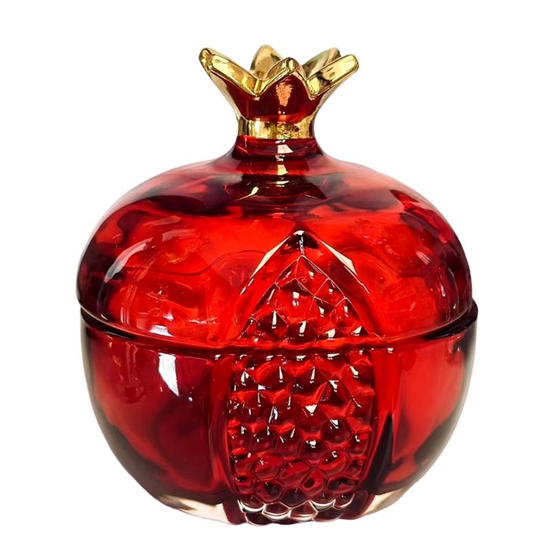 Multipurpose Glass Storage Container with Auspicious Pomegranate Shape for Organizing Candy Nut and Trinket Jewelry Box красный
Multipurpose Glass Storage Container with Auspicious Pomegranate Shape for Organizing Candy Nut and Trinket Jewelry Box красный