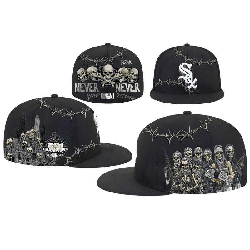 Кепка-snapback Chicago White Sox с черепом и колючей проволокой, Черная готическая уличная бейсболка с прямым козырьком one size
Кепка-snapback Chicago White Sox с черепом и колючей проволокой, Черная готическая уличная бейсболка с прямым козырьком one size