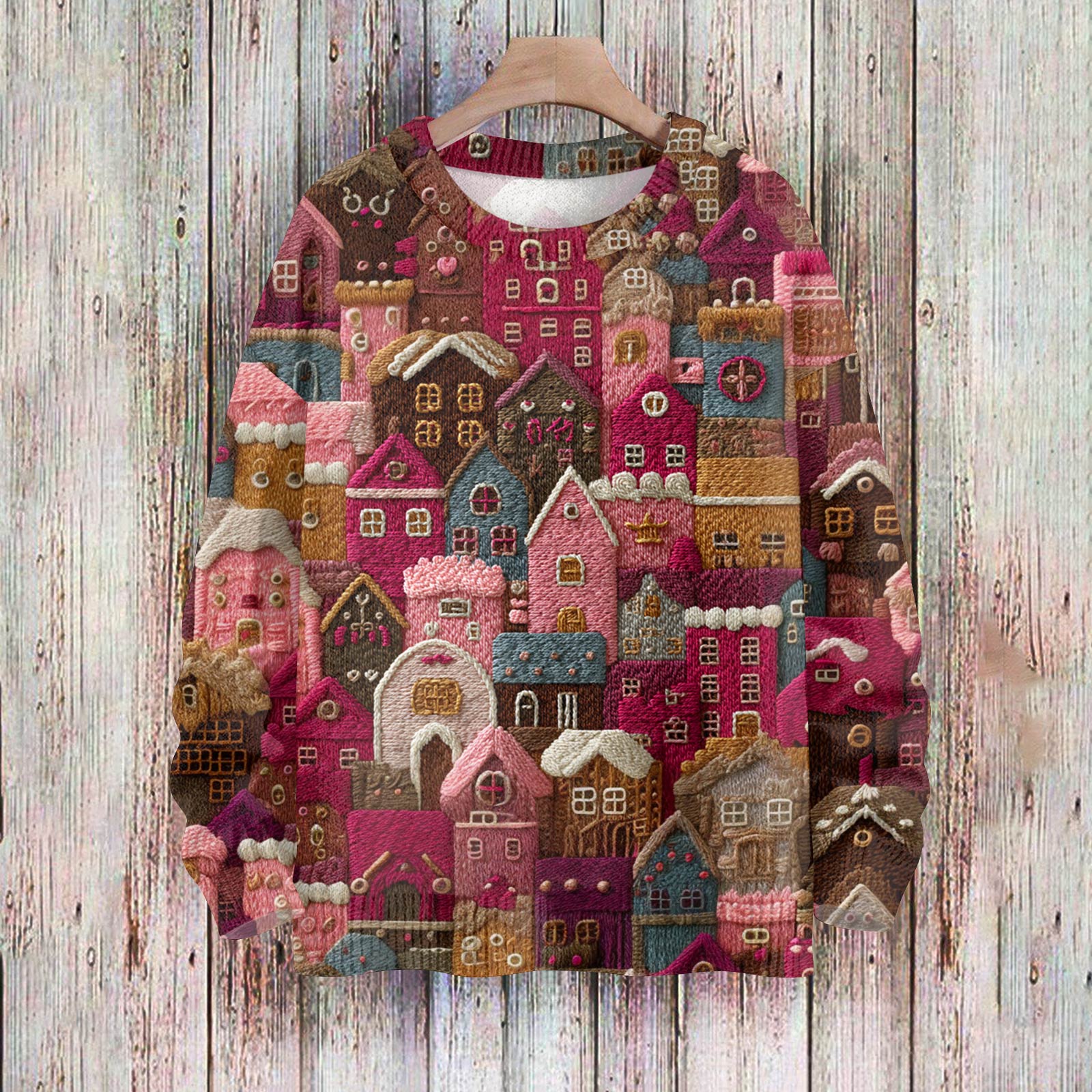 Рождественские толстовки для женщин Вязаный свитер Милая рубашка Осенний свитер с круглым вырезом Топы S
Рождественские толстовки для женщин Вязаный свитер Милая рубашка Осенний свитер с круглым вырезом Топы S