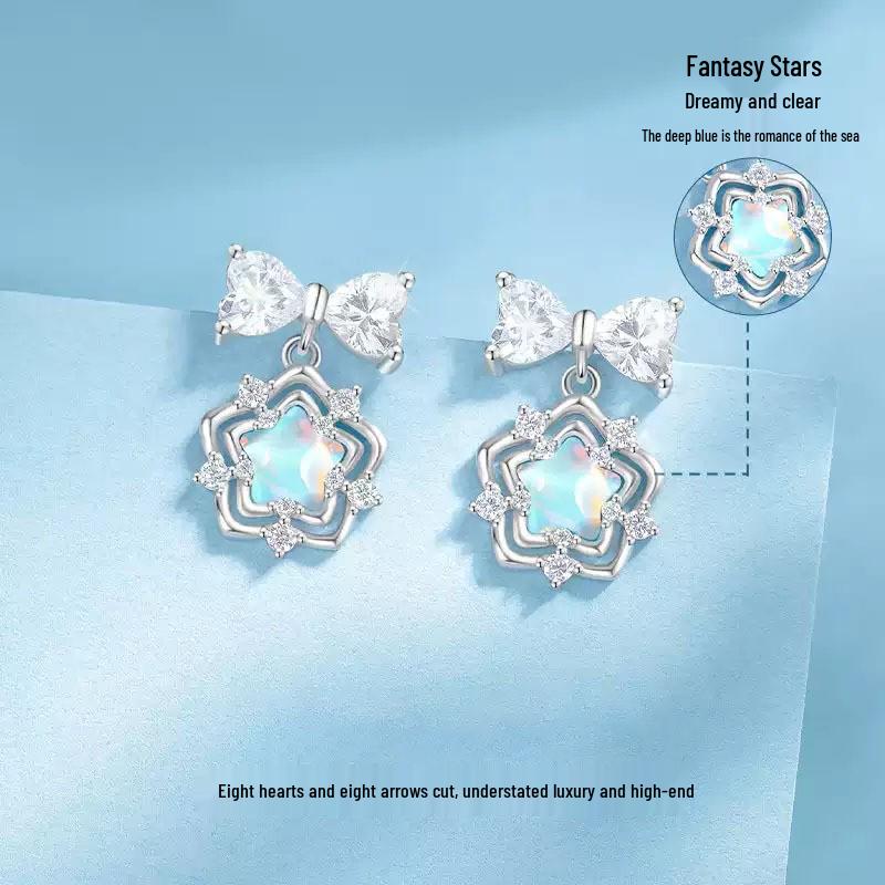 Ocean Star s925 Sterling Silver Light Luxury Earrings for Women - High-End Niche Studs, New Hot-Selling Ear Accessories 925 Sterling Silver
Ocean Star s925 Sterling Silver Light Luxury Earrings for Women - High-End Niche Studs, New Hot-Selling Ear Accessories 925 Sterling Silver