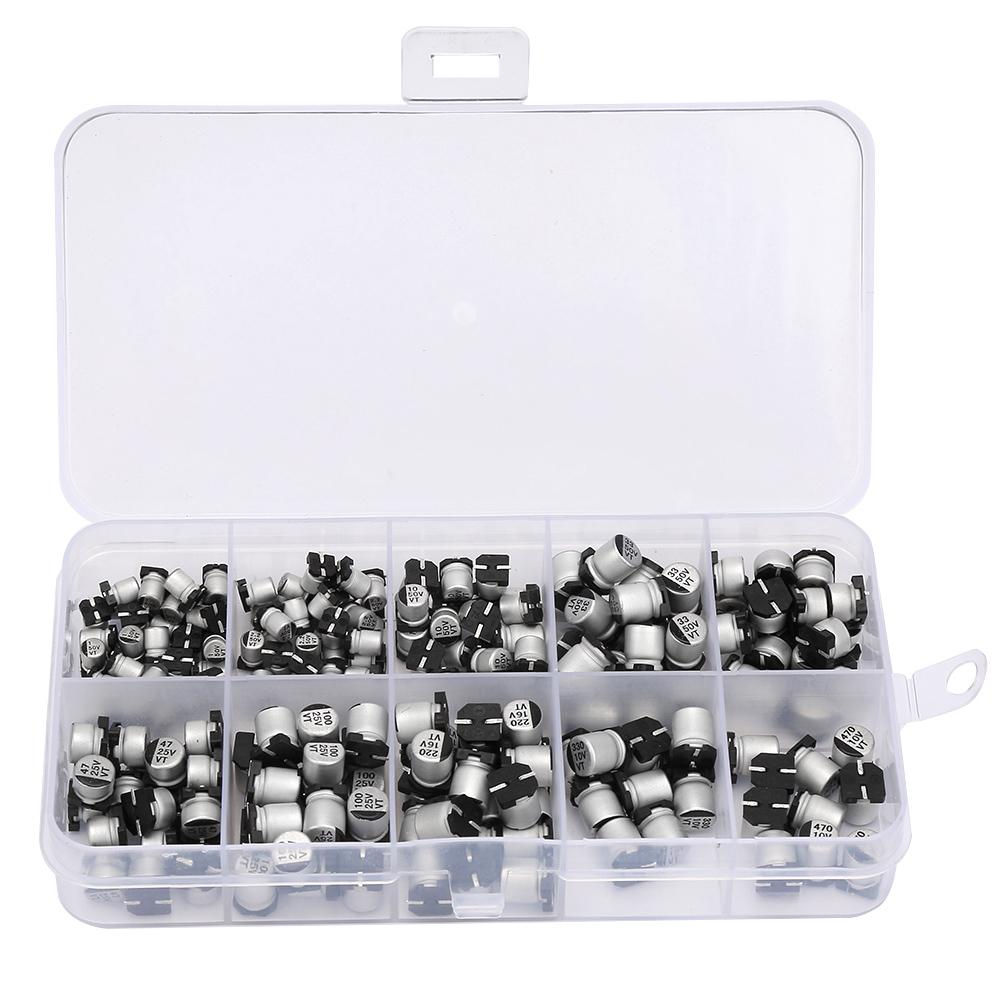 200pcs 1050V SMD Electrolytic Capacitors Set 1uF 470uF E Cap Capacitor Assortment
200pcs 1050V SMD Electrolytic Capacitors Set 1uF 470uF E Cap Capacitor Assortment