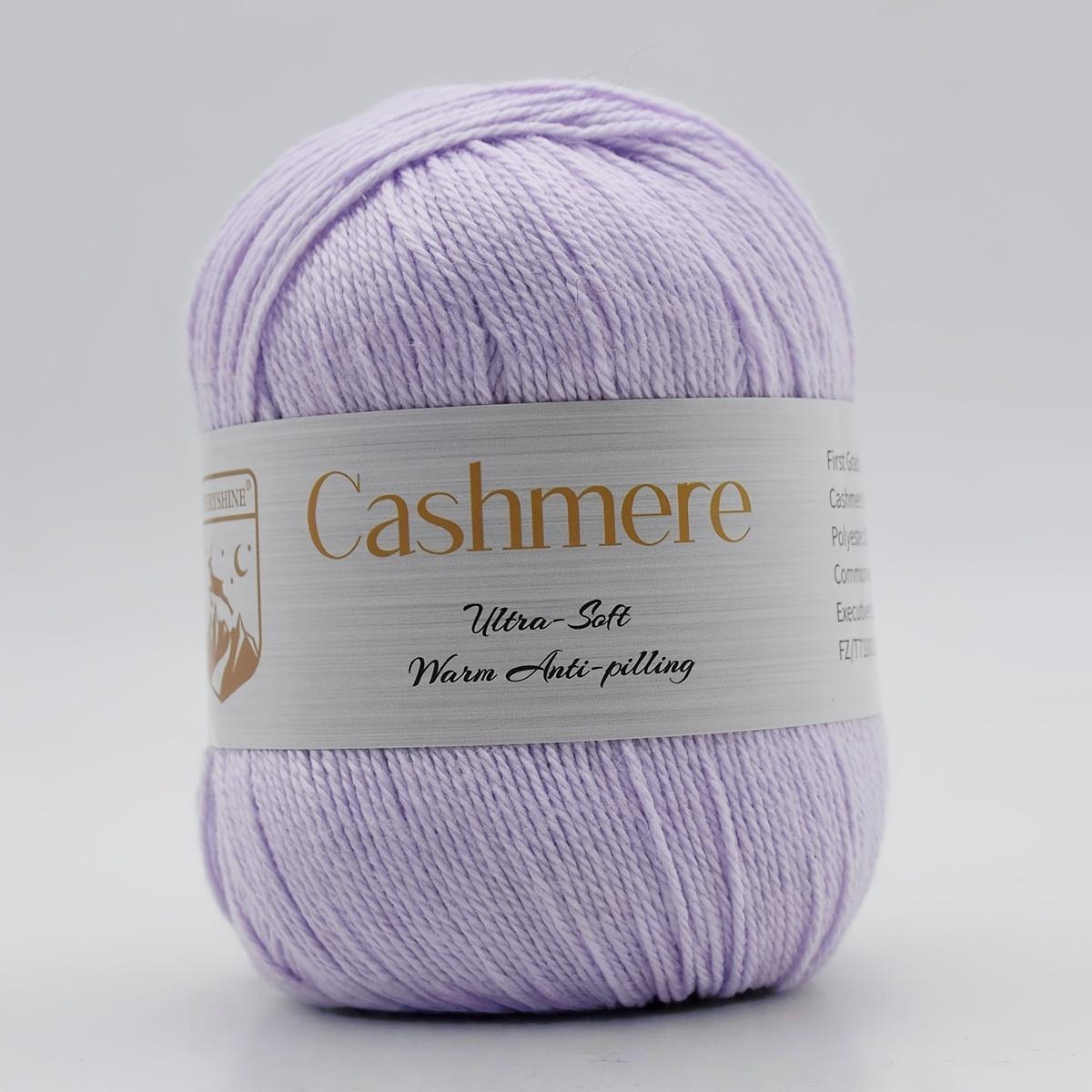 6 мотков премиальной кашемировой пряжи – 50 г/моток 320 м Мягкая пряжа для вязания и крючком для рукоделия, связанного вручную – Роскошное теплое волокно для шарфов, шапок, свитеров