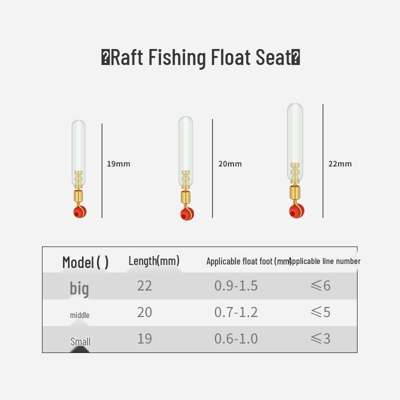 Double-Core Silicone Float Holder, Upright & Non-Slip for Large Fish, Detachable with Small Accessories
Double-Core Silicone Float Holder, Upright & Non-Slip for Large Fish, Detachable with Small Accessories