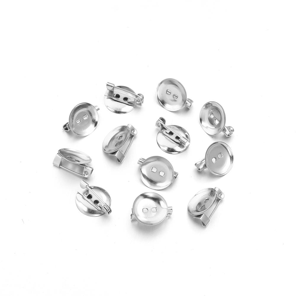 50pcs/lot Round Blank Tray Brooch Base Settings Fit 13 15 19 24 29 35mm Cabochon Cameo For Jewelry Making DIY Brooch Accessories
50pcs/lot Round Blank Tray Brooch Base Settings Fit 13 15 19 24 29 35mm Cabochon Cameo For Jewelry Making DIY Brooch Accessories