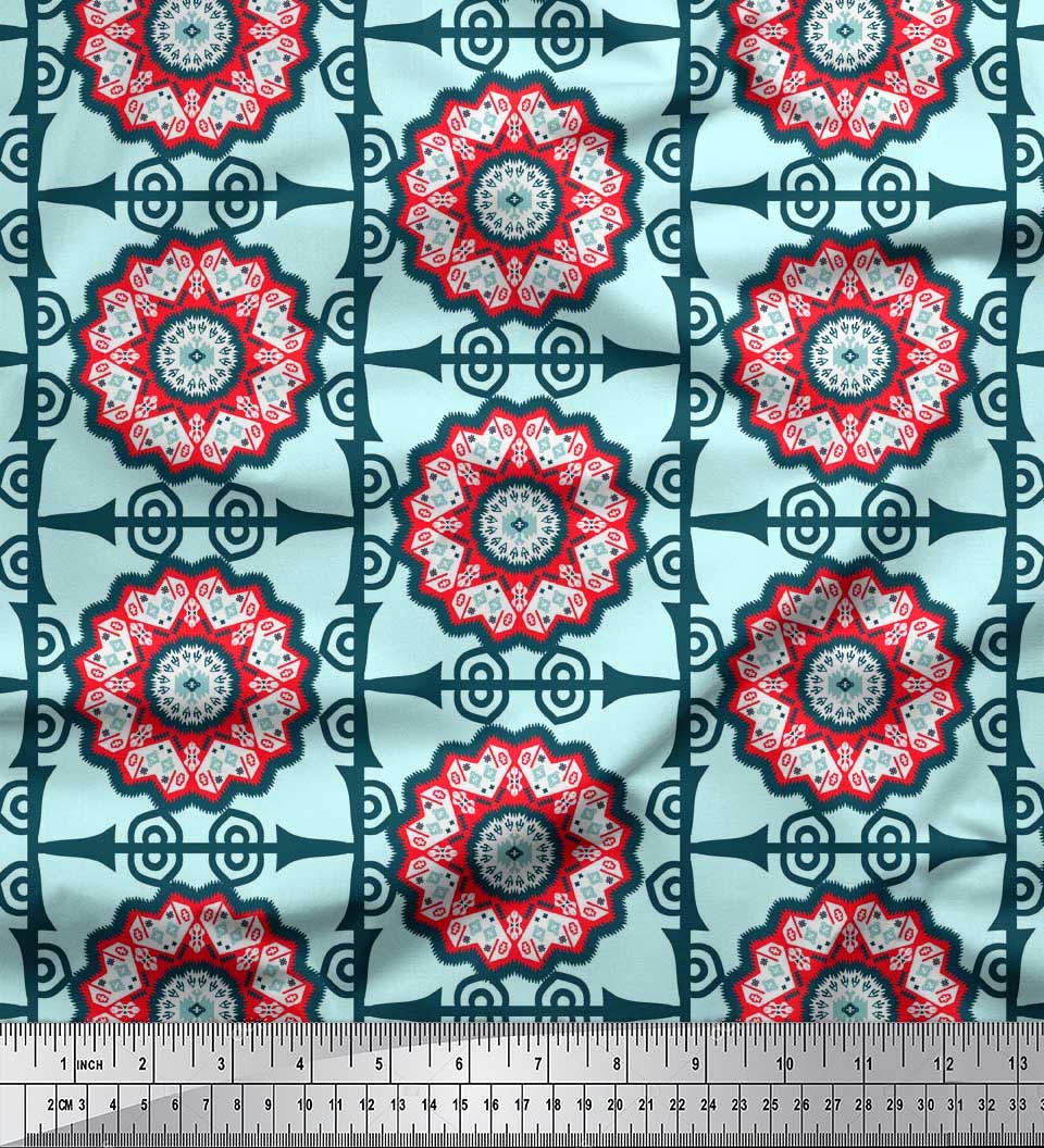 Тканина Soimoi Japan Crepe Satin Stripe & Mandala Decorative Decor Fabric Printed meter 42 Inch 42 Inch Wide - Poly Crepe зелений
Тканина Soimoi Japan Crepe Satin Stripe & Mandala Decorative Decor Fabric Printed meter 42 Inch 42 Inch Wide - Poly Crepe зелений