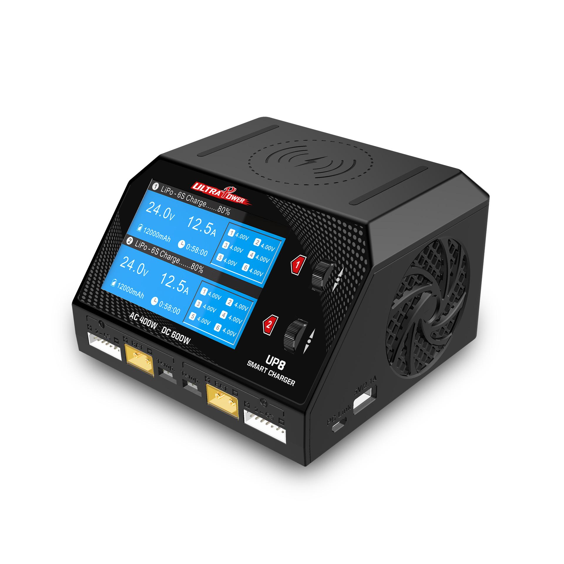 UltraPower UP8 400W Dual-Channel Li Battery Charger UK Plug
UltraPower UP8 400W Dual-Channel Li Battery Charger UK Plug