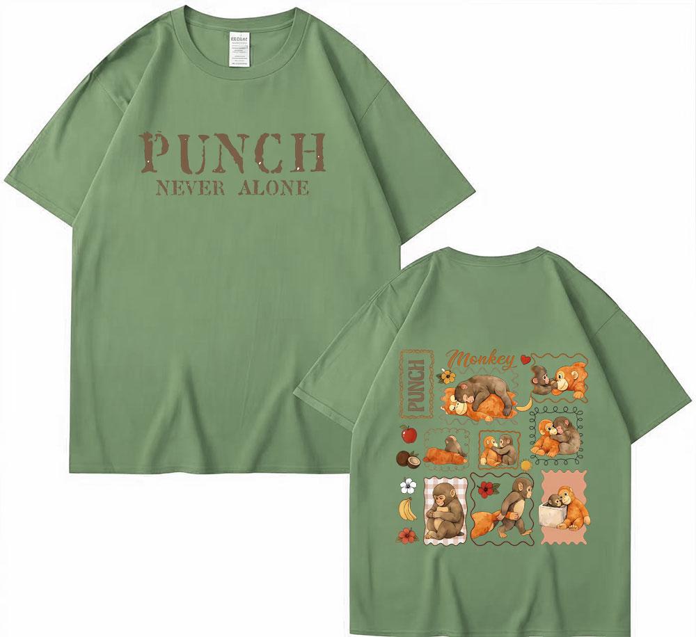 Funny Monkey Punch Never Alone Meme Graphic T Shirts Men Women Harajuku Cotton T Shirt Short Sleeve Oversized Tshirt Streetwear 4XL
Funny Monkey Punch Never Alone Meme Graphic T Shirts Men Women Harajuku Cotton T Shirt Short Sleeve Oversized Tshirt Streetwear 4XL