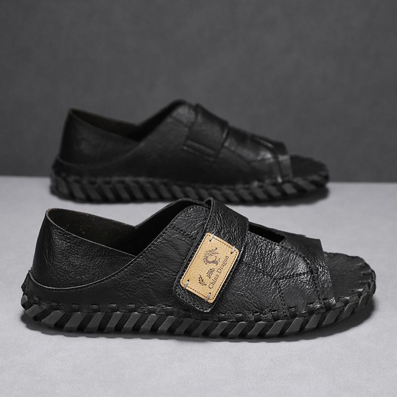 Men s shoes summer handmade soft-soled leather surface casual sandals fashion soft casual beach shoes 23360Shoes 44
Men s shoes summer handmade soft-soled leather surface casual sandals fashion soft casual beach shoes 23360Shoes 44