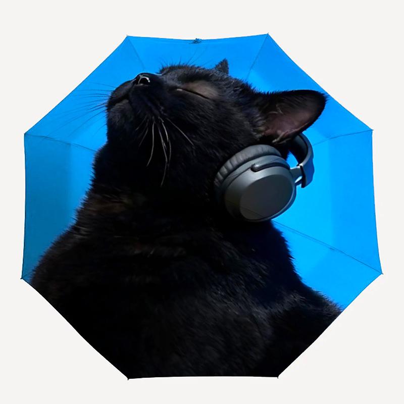 1pc Cat Headphones Feline Audio Adventure Auto Open/close, 8-Rib Iron Frame, Compact Folding Cute Umbrella All-Season Portable Umbrella for Travel
1pc Cat Headphones Feline Audio Adventure Auto Open/close, 8-Rib Iron Frame, Compact Folding Cute Umbrella All-Season Portable Umbrella for Travel