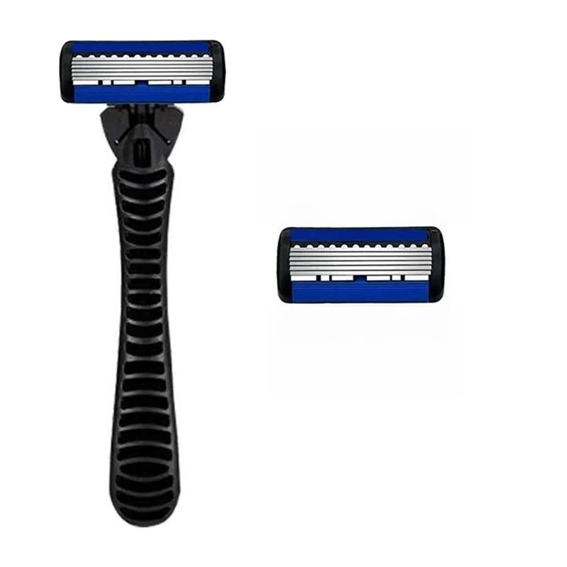 Трехслойный мешочек для бритвыПремиальная безопасная бритва из нержавеющей стали со сменными лезвиями - Гладкое и комфортное бритье 1 tool rest 1 tool head
Трехслойный мешочек для бритвыПремиальная безопасная бритва из нержавеющей стали со сменными лезвиями - Гладкое и комфортное бритье 1 tool rest 1 tool head