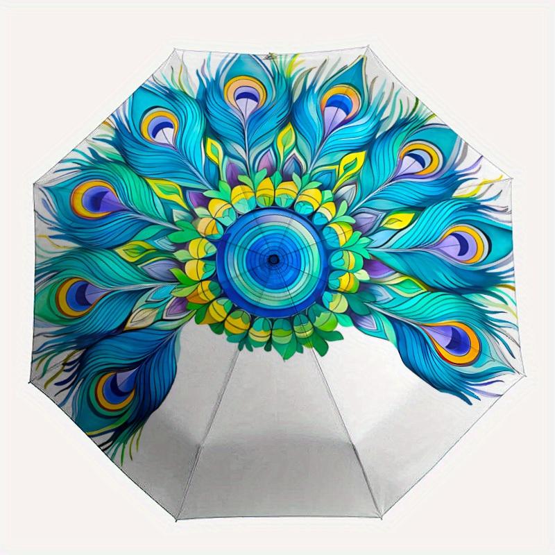 1pc Peacock Feather Mandala Automatic Open/close, All-Season Portable Folding Umbrella for Friends, Travel, Everyday, Events yy250812185
1pc Peacock Feather Mandala Automatic Open/close, All-Season Portable Folding Umbrella for Friends, Travel, Everyday, Events yy250812185