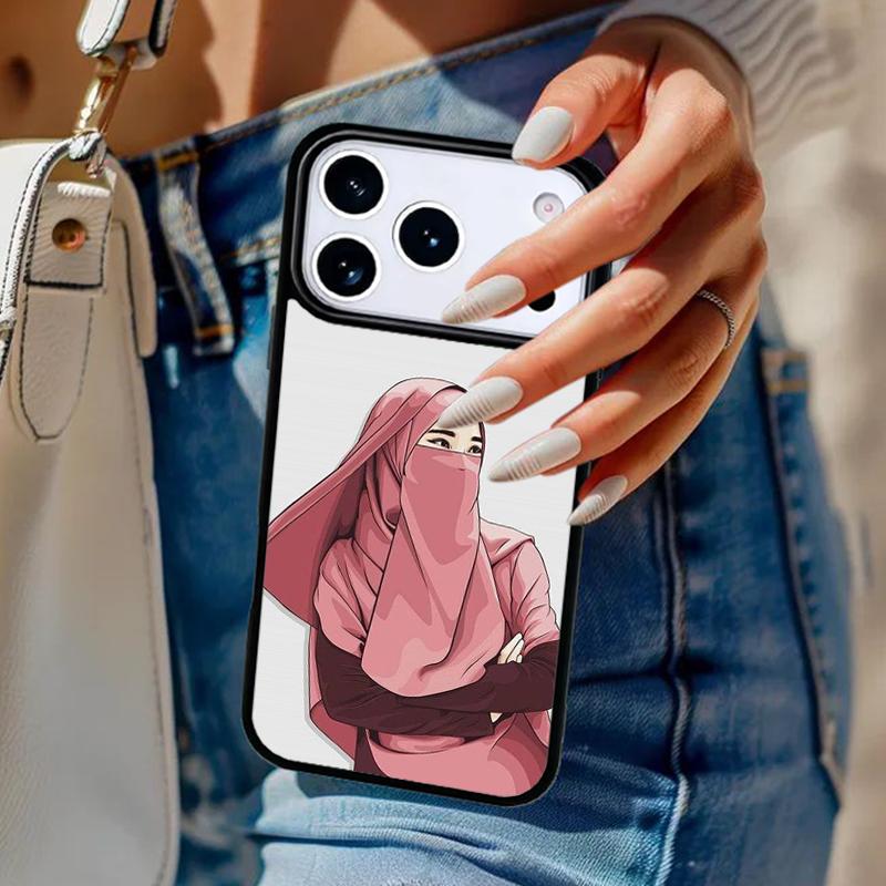Muslim Arabic Hijab Girl soft Phone Case For iPhone 17 Air 14 15 13 12 Max Cover For Apple 16e 11 Pro Max Plus Coque iPhone 15pro max
Muslim Arabic Hijab Girl soft Phone Case For iPhone 17 Air 14 15 13 12 Max Cover For Apple 16e 11 Pro Max Plus Coque iPhone 15pro max