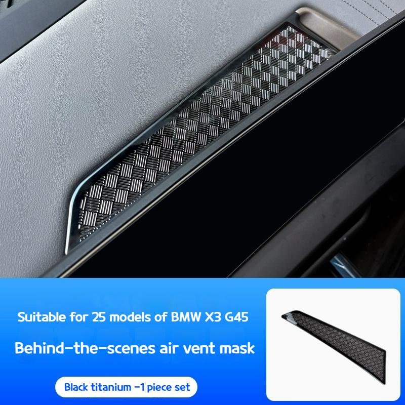 Car Dashboard Behind Screen Stickers Center Console Air Vent Cover Anti-Dust Grille For BMW X3 G45 2025 Protector Accessories чёрный
Car Dashboard Behind Screen Stickers Center Console Air Vent Cover Anti-Dust Grille For BMW X3 G45 2025 Protector Accessories чёрный