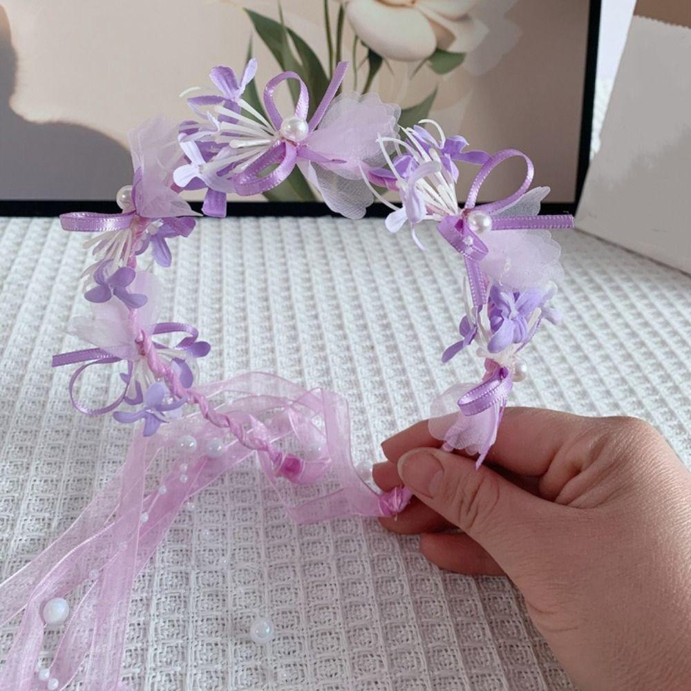 Floral Garland Children Flower Headband Elegant Floral Crown Hairband Hanfu Headdress Party Style5
Floral Garland Children Flower Headband Elegant Floral Crown Hairband Hanfu Headdress Party Style5