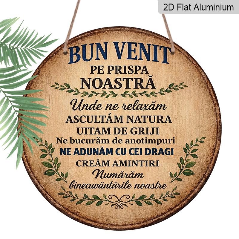 2D Flat - 1pc Aluminum Round Sign, Vintage Plaque about Welcome , We Relax, Listen to Nature, Forget Worries, Enjoy Time, Reunite with Loved Ones 7.87x7.87in
2D Flat - 1pc Aluminum Round Sign, Vintage Plaque about Welcome , We Relax, Listen to Nature, Forget Worries, Enjoy Time, Reunite with Loved Ones 7.87x7.87in