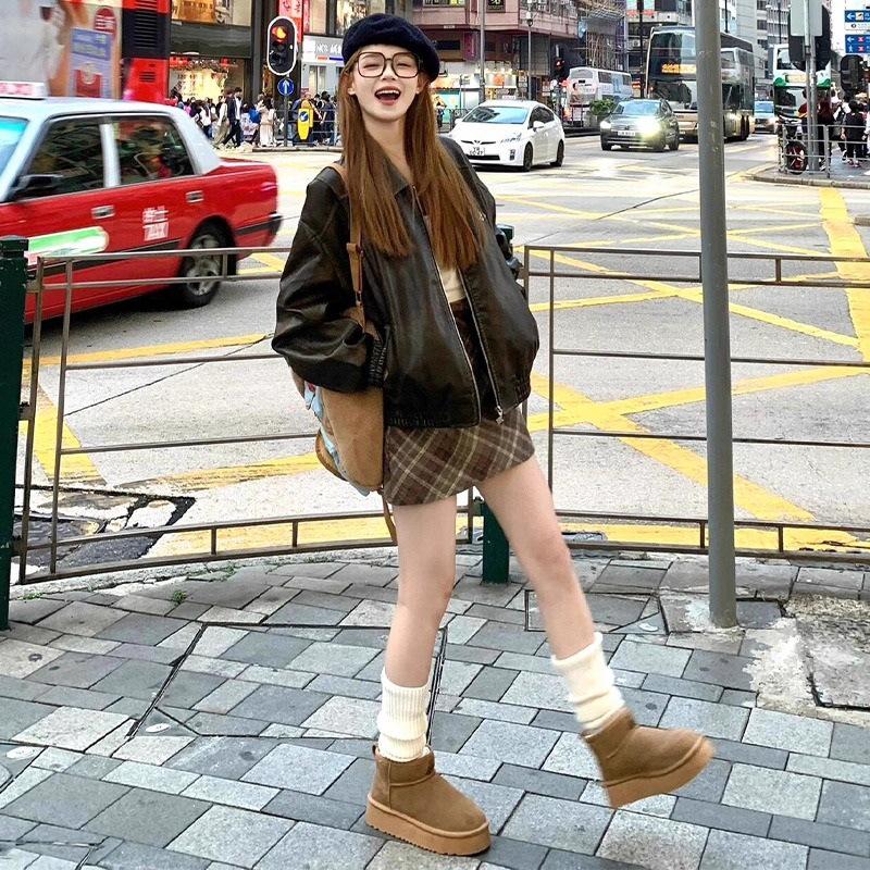 550g Original Quality Women s Hip-Hugging High-Waisted Retro Woolen Plaid Skirt - Coffee Color, Short A-Line for Autumn XL
550g Original Quality Women s Hip-Hugging High-Waisted Retro Woolen Plaid Skirt - Coffee Color, Short A-Line for Autumn XL