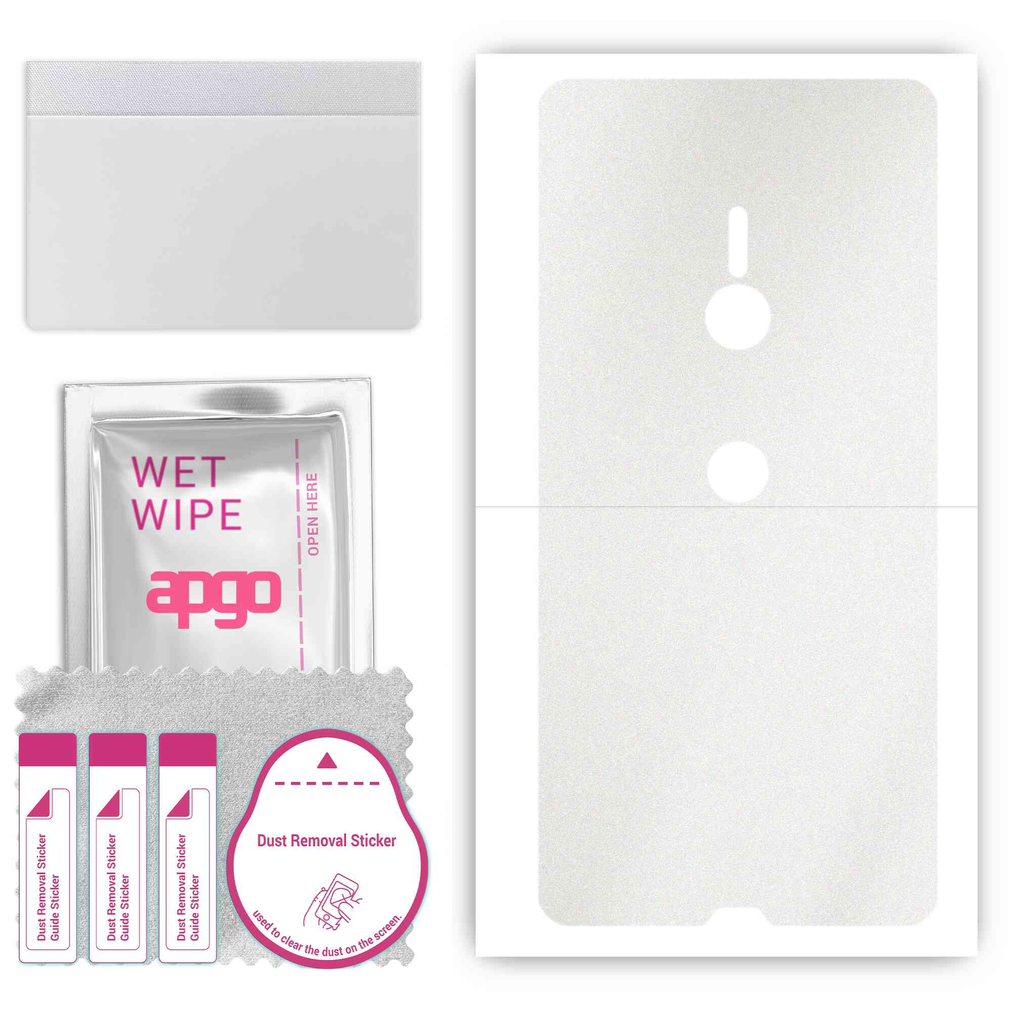 apgo Protective Skin Sticker for the back compatible with Sony Xperia XZ3, Wrap Film, Foil, Vinyl - Pattern Matte Transparent
apgo Protective Skin Sticker for the back compatible with Sony Xperia XZ3, Wrap Film, Foil, Vinyl - Pattern Matte Transparent