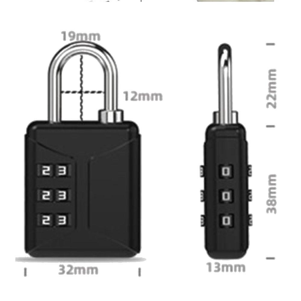 TSA Customs Code Lock for Travel Luggage 3 Digit Combination Password Lock Contrast Color Design Cabinet Locker Security Padlock
TSA Customs Code Lock for Travel Luggage 3 Digit Combination Password Lock Contrast Color Design Cabinet Locker Security Padlock