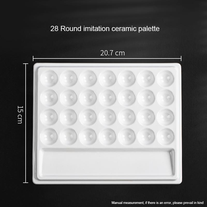 Imitation Ceramic Square Palette Multi-Grid for Watercolor Acrylic Gouache Oil Paint Tray Adult Beginner Portable Art Supplies
Imitation Ceramic Square Palette Multi-Grid for Watercolor Acrylic Gouache Oil Paint Tray Adult Beginner Portable Art Supplies