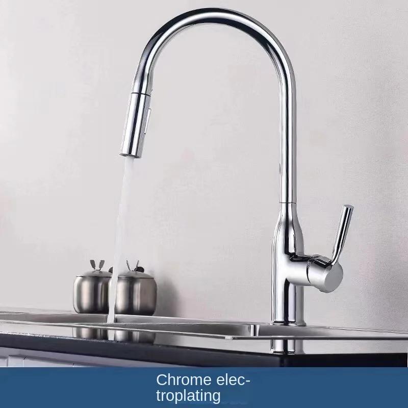 Gun grey полностью медный выдвижной смеситель для мойки с горячей и холодной водой, универсальный вращающийся смеситель для кухни, раковины G1/2
Gun grey полностью медный выдвижной смеситель для мойки с горячей и холодной водой, универсальный вращающийся смеситель для кухни, раковины G1/2