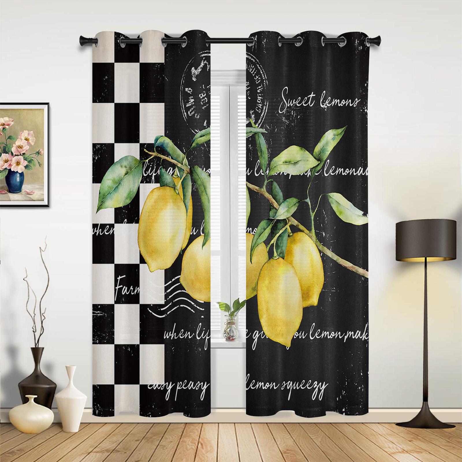 Modern Watercolor Lemon Fruit White Yellow Curtains Bedroom Living Room Drapes Kitchen Kid Window Curtain Home Decor Polyester Perfect For W100*H130(CM)-Grommet top&2PCS
Modern Watercolor Lemon Fruit White Yellow Curtains Bedroom Living Room Drapes Kitchen Kid Window Curtain Home Decor Polyester Perfect For W100*H130(CM)-Grommet top&2PCS