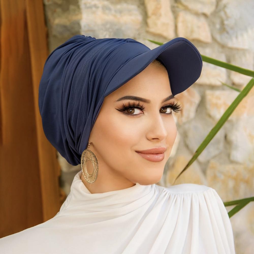 Модная женская кепка-бандана с козырьком темно-синий
Модная женская кепка-бандана с козырьком темно-синий