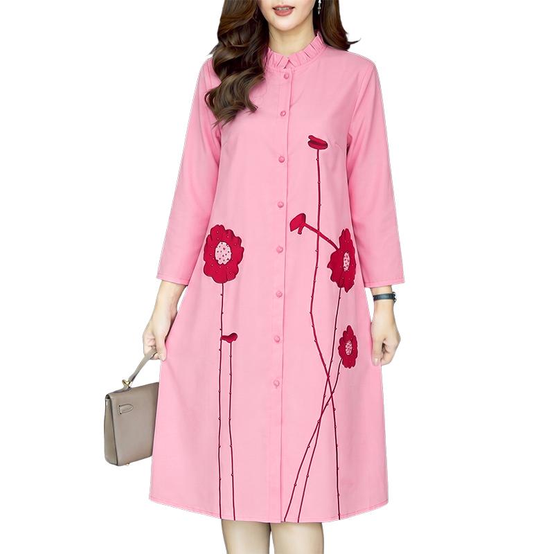ZANZEA Women Casual Stand Collar Loose Floral Print Long Sleeve Dress 5XL рожевий
ZANZEA Women Casual Stand Collar Loose Floral Print Long Sleeve Dress 5XL рожевий
