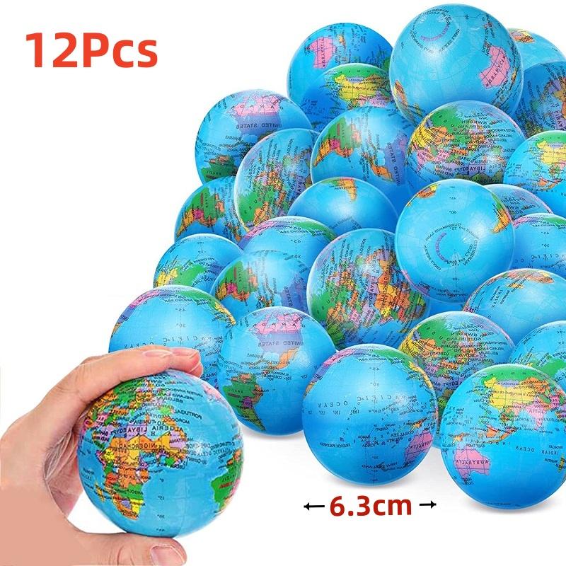 Toys Educational 12Pcs Earth Squeeze Balls Soft Foam Globe Stress Relief Squeeze Hand Wrist Exercise Sponge Toy for Gifts Kids
Toys Educational 12Pcs Earth Squeeze Balls Soft Foam Globe Stress Relief Squeeze Hand Wrist Exercise Sponge Toy for Gifts Kids