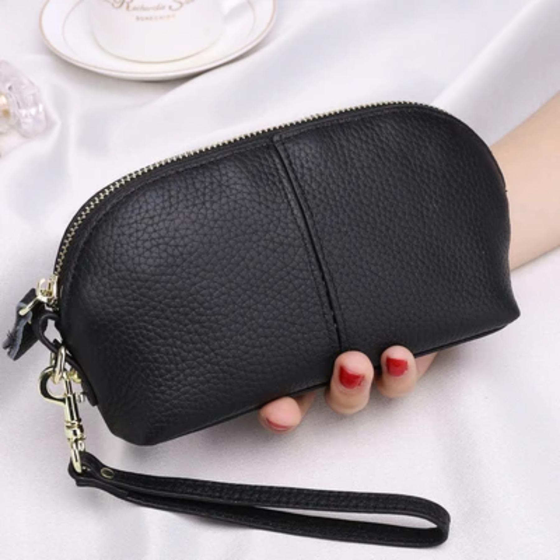 Genuine Leather Women Long Wallet Zipper Wristlet Bag Lady Clutches Coin Purse Cowhide Mobile Phone Bag Evening Party Handbag
Genuine Leather Women Long Wallet Zipper Wristlet Bag Lady Clutches Coin Purse Cowhide Mobile Phone Bag Evening Party Handbag
