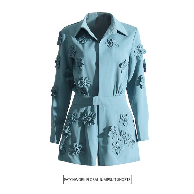 Temperamental Summer Jumpsuit with Spliced Floral Design and Waist-Slimming Lapel Shorts for Women Small рожевий
Temperamental Summer Jumpsuit with Spliced Floral Design and Waist-Slimming Lapel Shorts for Women Small рожевий
