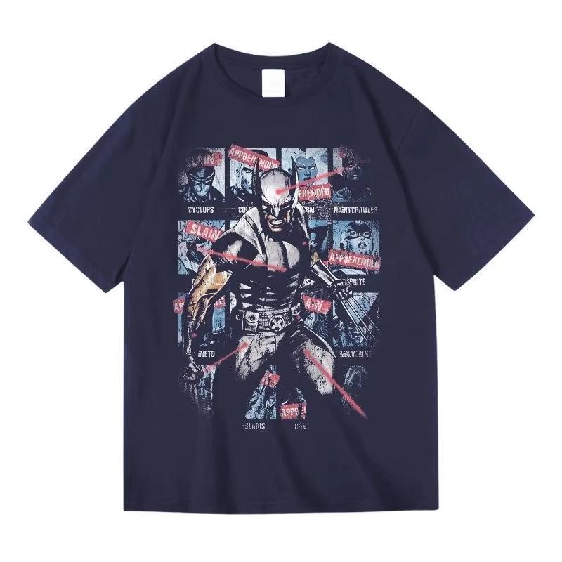Marvel Wolverine X Men Superhero Team Graphic Print Cotton T Shirt Men Casual Short Sleeve Tees Streetwear Comic Tshirt Mens 4XL
Marvel Wolverine X Men Superhero Team Graphic Print Cotton T Shirt Men Casual Short Sleeve Tees Streetwear Comic Tshirt Mens 4XL
