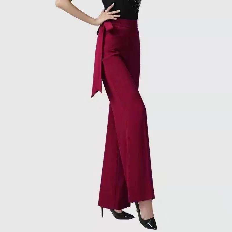 Women s Latin Dance Pants High-Waisted Straight-Leg Pants Design Plus Size Contemporary Dance Training Pants 4XL вина червоного кольору
Women s Latin Dance Pants High-Waisted Straight-Leg Pants Design Plus Size Contemporary Dance Training Pants 4XL вина червоного кольору