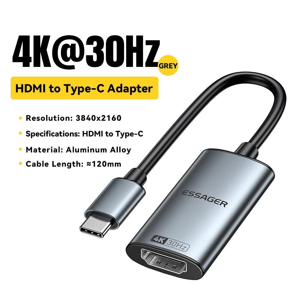 Essager HDMI To USB Type C Adapter for MacBook Pro Air iPad Samsung Galaxy 8K@60Hz 4K@120Hz/144Hz HD TV Cable Converter 1m
Essager HDMI To USB Type C Adapter for MacBook Pro Air iPad Samsung Galaxy 8K@60Hz 4K@120Hz/144Hz HD TV Cable Converter 1m