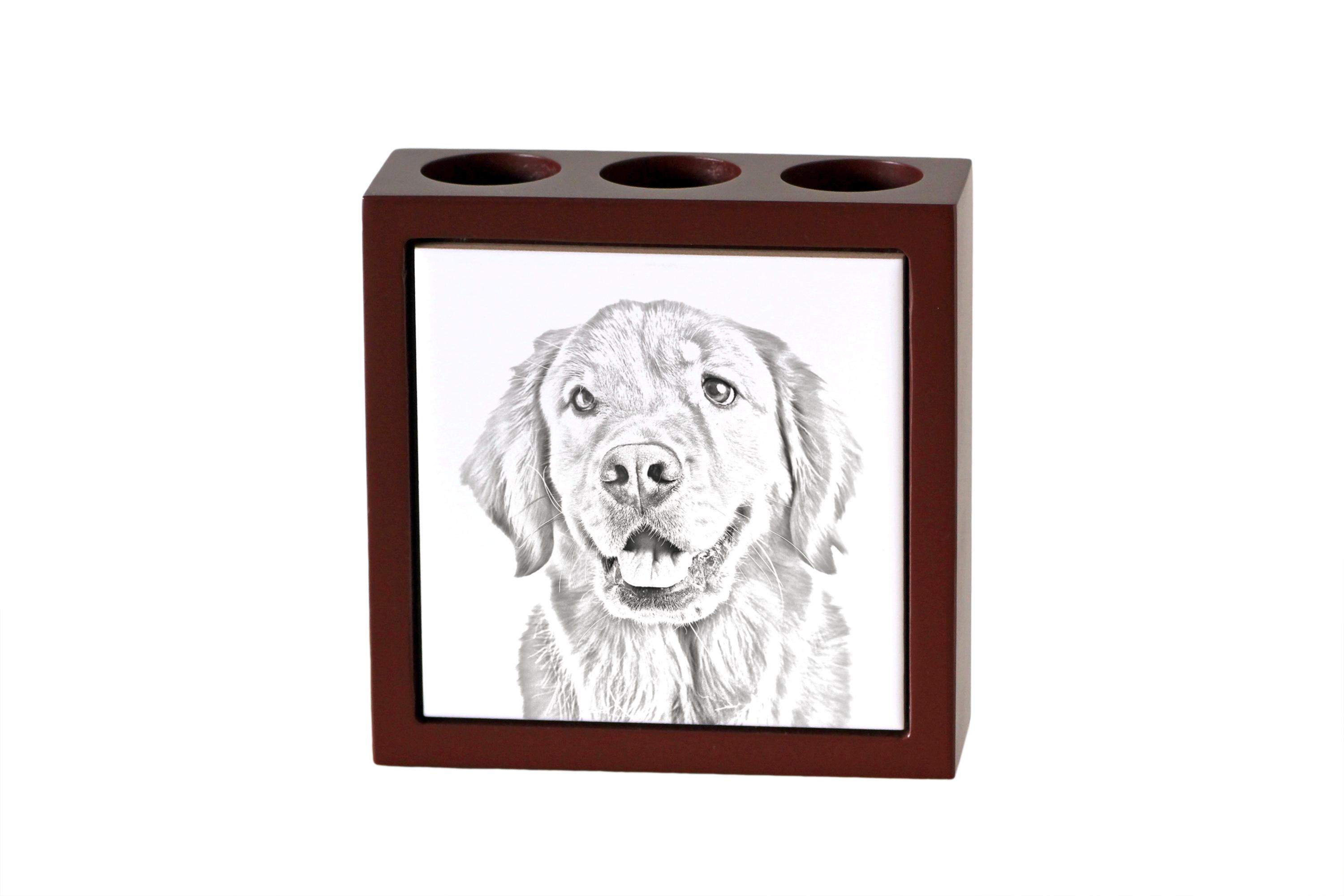 Golden Retriever - pen holder with a dog, desk organizer with a print, personalized desk decoration from the Art-Dog brand. коричневий
Golden Retriever - pen holder with a dog, desk organizer with a print, personalized desk decoration from the Art-Dog brand. коричневий