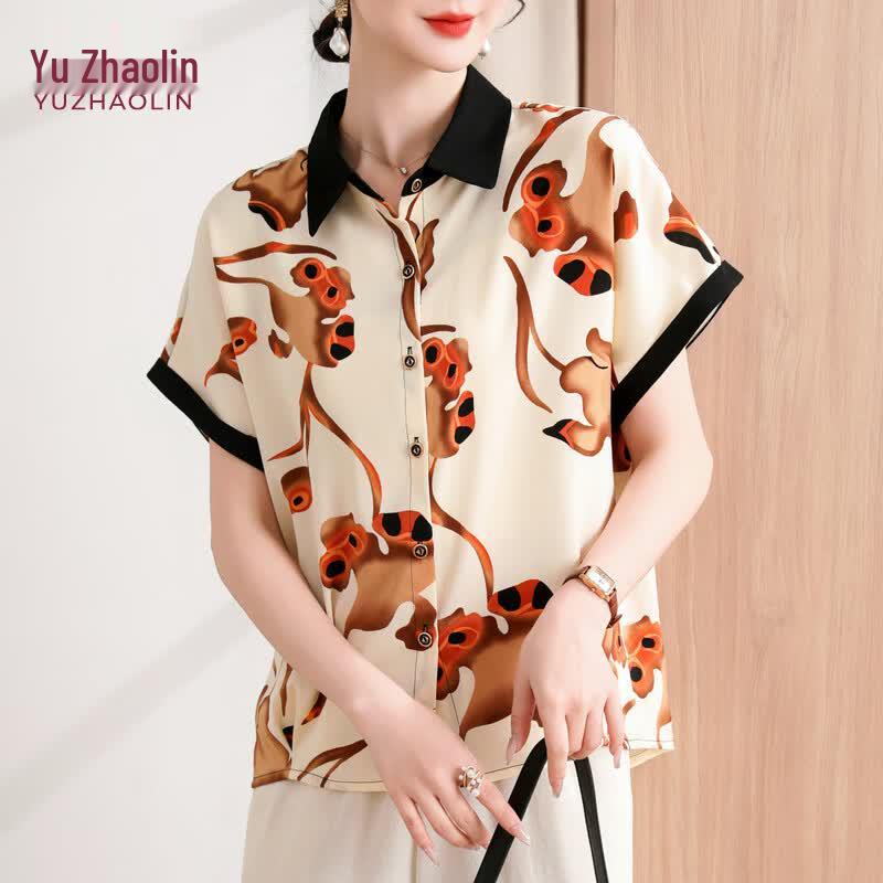 YUZHAOLIN Women s Floral Print Mid-Length Blouse 2XL
YUZHAOLIN Women s Floral Print Mid-Length Blouse 2XL